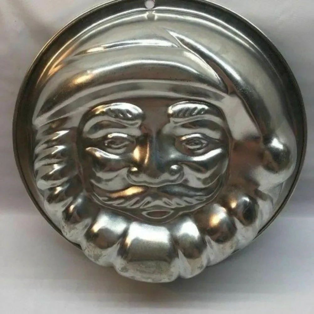 Progressus 2000 #725 Santa Claus Face Christmas Baking Jello‎ Cake Vintage